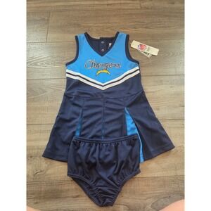 LA Chargers toddler girl dress set 4t